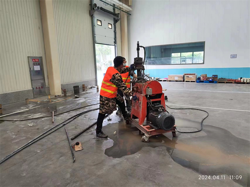 雨山厂房地面下沉塌陷注浆加固施工